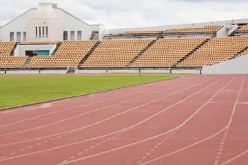 Fototapeta premium run race in stadium