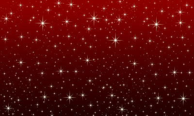Red background with golden stars