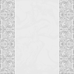 Elegant Card with a floral lace border
