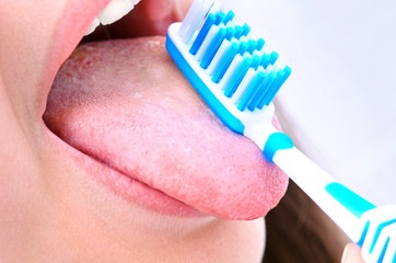 Fototapeta premium brushing teeth