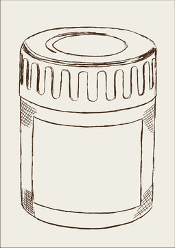 Dose Farbdose Schraubdose