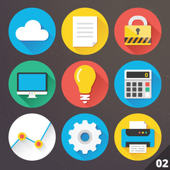 Vector Icons for Web and Mobile Applications. Set 2.