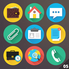Vector Icons for Web and Mobile Applications. Set 5.