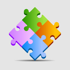 Fototapeta premium Puzzle pieces