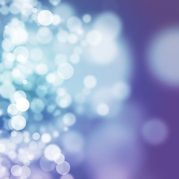 White bokeh on smooth blue and purple background