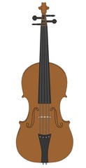 cartoon image of violin instrument