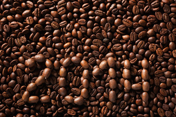 Inscription from coffee beans