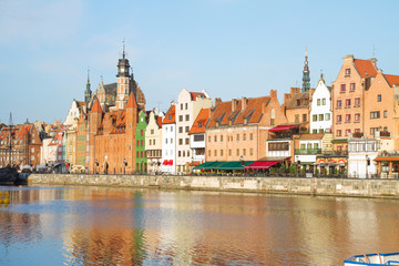Obraz premium Old town waterfront, Gdansk