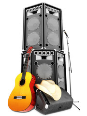 Fototapeta premium Country music background