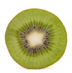 Fototapeta na wymiar Sliced kiwi fruit half