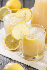 Obraz na płótnie Canvas Glass with Lemon Juice