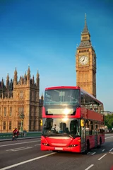 Deurstickers Londen rode bus Bus in Londen