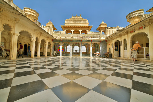 Courtyard at City Palace, Udaipur