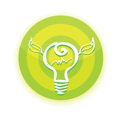 green energy concept. renewable energy designs , eco icon