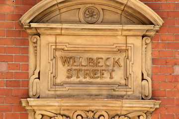 Welbeck Street  sign London