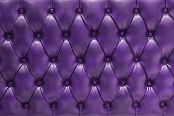 Fondo de tapizado morado en cuero natural acolchado