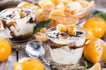 Fresh made Tangerine Yogurt