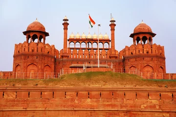 Foto op Canvas Majestic facade of Red Fort © kagemusha
