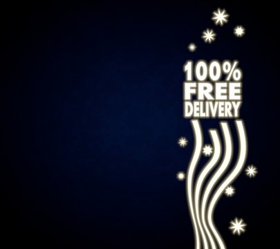 a 100 percent free delivery background with stars