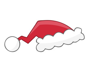 Santa hat isolated illustration