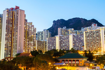 Naklejka premium Kowloon residential building