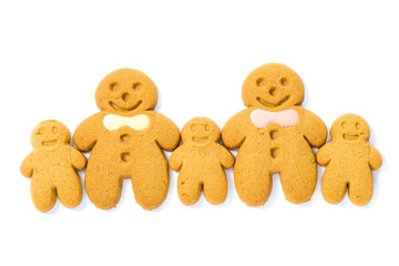 Gingerbread family cookies