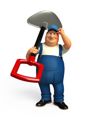 Plumber with  Spade