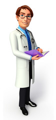 Doctor with diary