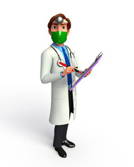 Doctor with notepad