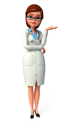 Young smart doctor with best sign