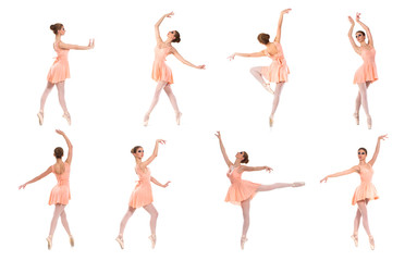 Collection of many different photos of beautiful female dancers