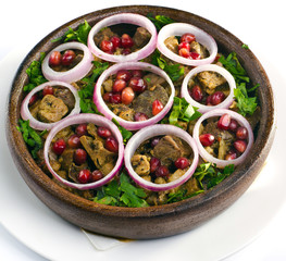 stew beef with onion and pomegranate
