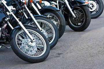 Obraz premium Motorcycle wheels