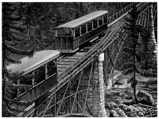 Mountain Train - Bergbahn 2 - 19th century
