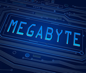 Obraz premium Megabyte concept.