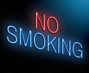 No smoking concept.