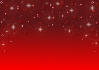 christmas background with sparkling stars
