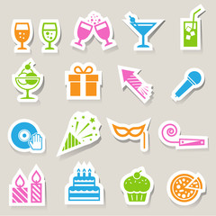 Party and Celebration icon set.