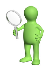 3d puppet with magnifier