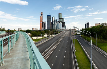 Highway from the bridge