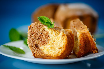 two color cake