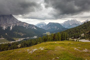 Fototapeta premium Dolomites Mountains after the storm