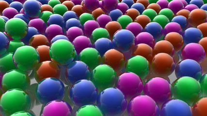 Fototapeta na wymiar Colored spheres