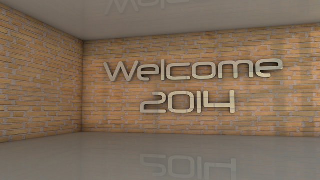 Welcome 2014 wall