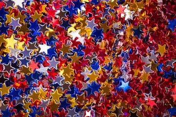 Background of multicolored confetti