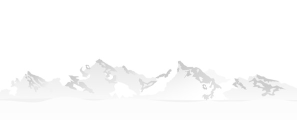 Berge weiß