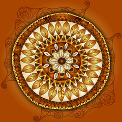 Abstract colorful circle background.