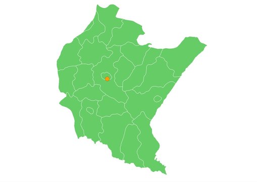 Fototapeta Administracyjna mapa województwa 