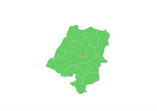 Fototapeta Administracyjna mapa województwa 