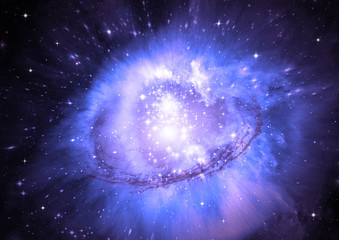 galaxy in a free space